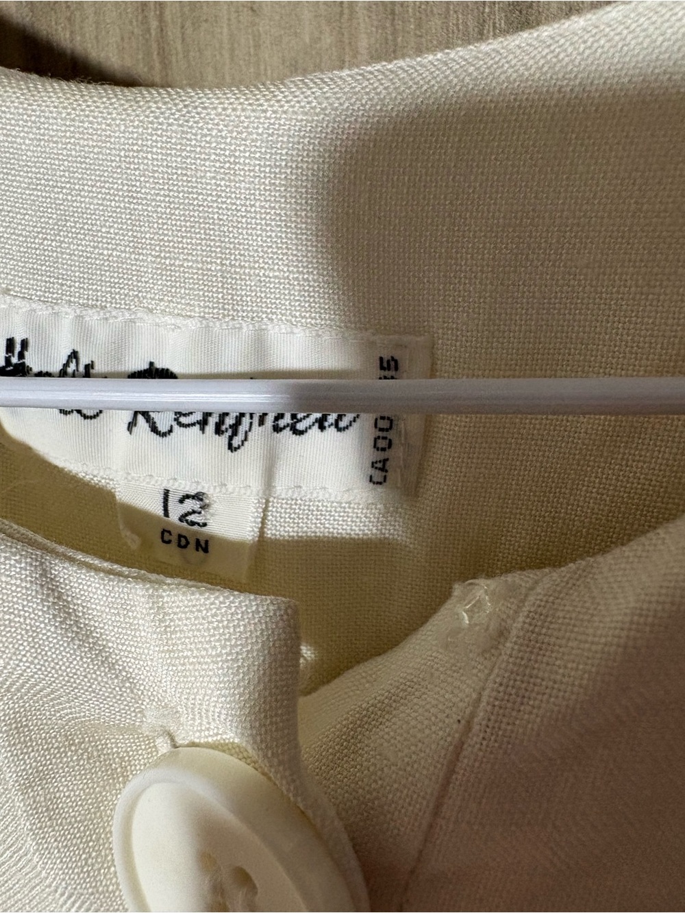 Holt Renfrew vintage linen dress - Picture 4 of 6